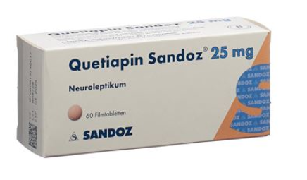 Quetiapin Sandoz 25 mg 60 film-coated tabs